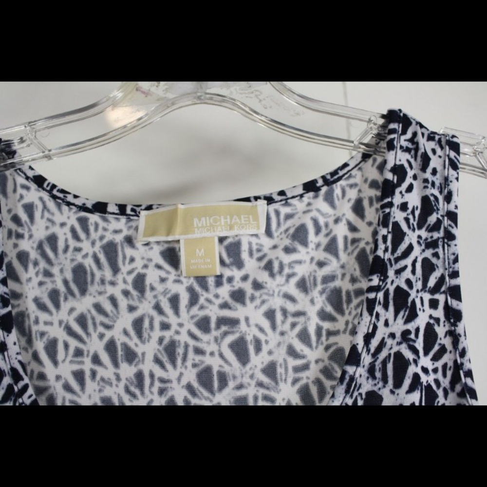 MICHAEL Michael Kors black&white maxi dress szM